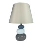 Lampada da tavolo Versa Grigio Azzurro Ceramica Tessile (22,5 x 32 x 8,5 cm)