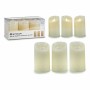 Set di Candele Bianco Crema Plastica Cera (3 Pezzi)