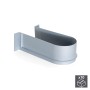 Emuca Salva sifone per cassetti del bagno, curvo, Plastica, Grigio, 10 u.