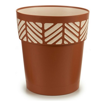 Vaso Orfeo Marrone Plastica (29 x 29 x 29 cm)