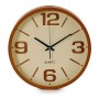 Orologio da Parete ‎S3605234 Cristallo Metallo Legno Marrone Plastica (40 x 5 x 40 cm) (5 x 40 x 40 cm)