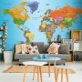 Carta da parati - World Map: Colourful Geography