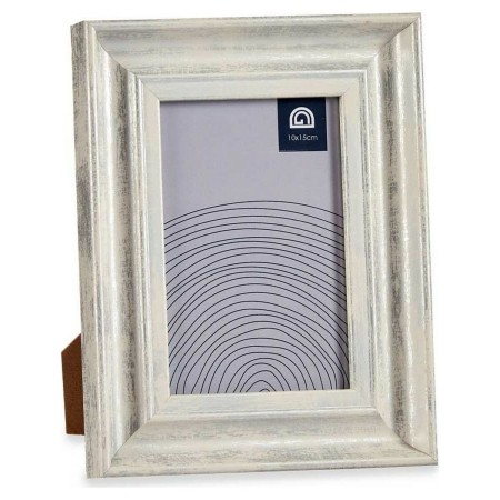 Cornice Portafoto Grigio Cristallo Legno Plastica (16,5 x 2 x 21 cm)