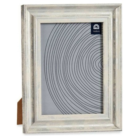 Cornice Portafoto Grigio Cristallo Legno Plastica (21 x 2 x 26 cm)