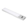 Emuca Luminaria LED Kaus ricaricabile tramite usb e con sensore switch, L 240 mm, Anodizzato opaco, Tecnoplastica e Alluminio