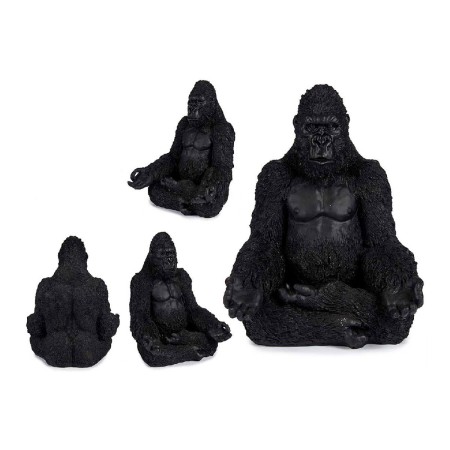 Statua Decorativa Gorilla Nero Resina (19 x 26,5 x 22 cm)