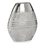 Vaso Larghezza Ceramica Argentato (9,8 x 26,5 x 22 cm)