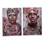 Quadro Africano (2 pcs) (50 x 1,5 x 70 cm)