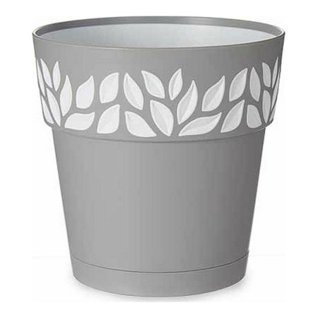 Vaso Autoirrigante Cloe Grigio Plastica (15 x 15 x 15 cm)