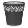 Vaso Autoirrigante Gaia Antracite Plastica (15 x 15 x 15 cm)