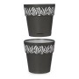 Vaso Autoirrigante Gaia Antracite Plastica (15 x 15 x 15 cm)