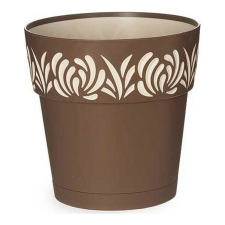 Vaso Gaia Marrone Plastica (19 x 19 x 19 cm)