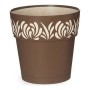 Vaso Gaia Marrone Plastica (19 x 19 x 19 cm)