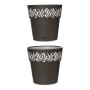 Vaso auto-irrigante Gaia Antracite Plastica (25 x 25 x 25 cm)