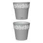 Vaso auto-irrigante Gaia Grigio Plastica (25 x 25 x 25 cm)