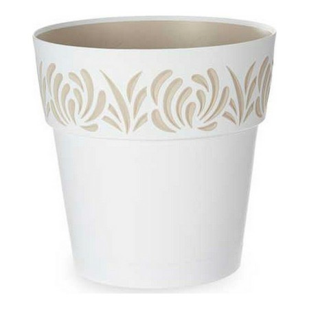 Vaso auto-irrigante Gaia Bianco Plastica (29 x 29 x 29 cm)