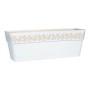 Fioriera auto-irrigante Gaia Bianco Plastica (19 x 17 x 49,5 cm)