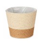 Vaso Naturale Marrone Corda Plastica (18 x 16 x 18 cm)