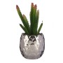 Pianta Decorativa Argentato Cactus Ceramica Plastica (8 x 20 x 8 cm)