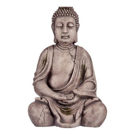 Statua Decorativa da Giardino Buddha Grigio Poliresina (25 x 50,5 x 32,5 cm)