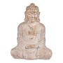 Statua Decorativa da Giardino Buddha Bianco/Dorato Poliresina (25 x 57 x 42,5 cm)