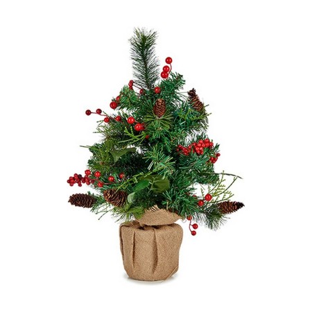 Albero di Natale Rosso Marrone Verde (23 x 47 x 27 cm)