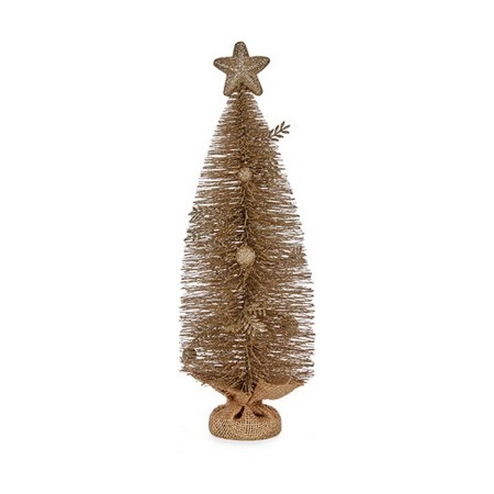 Albero di Natale con Stella champagne (23 x 14,5 x 46 cm)