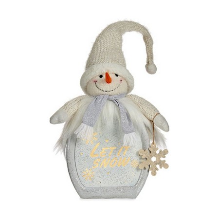 Statua Decorativa Pupazzo di Neve Bianco (15 x 65,5 x 27 cm)