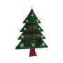 Decorazione Albero di Natale Rosso Argentato Verde Plastica polipropilene (44 x 58,8 x 7 cm)