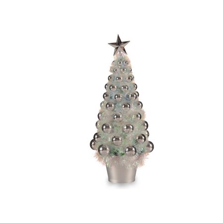 Albero di Natale Iridescente Argentato Plastica polipropilene (16 x 37,5 x 16 cm)