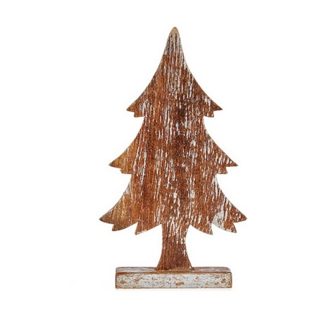 Albero di Natale Marrone Argentato Legno (5 x 39 x 21 cm)