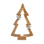 Albero di Natale Marrone Sagoma Argentato Legno (7 x 50 x 32 cm)