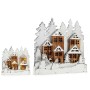 Statua Decorativa Luce Natale Paese Legno (44 x 44,7 x 6 cm)