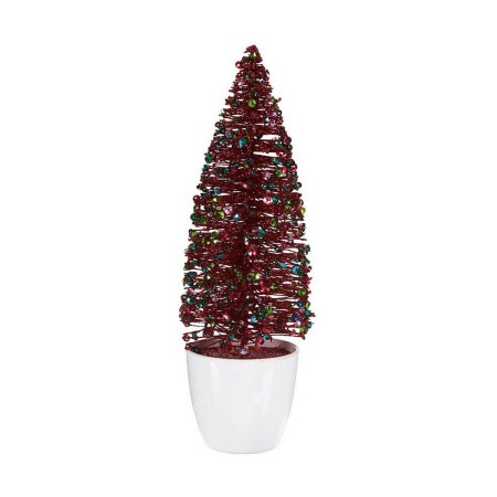 Albero di Natale Piccolo Rosso Azzurro Plastica (9 x 28 x 9 cm)