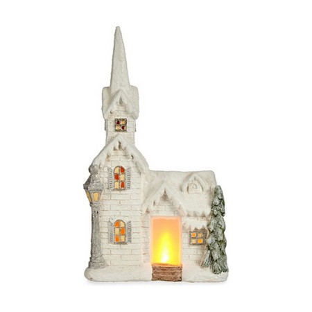 Statua Decorativa Natale Luce LED Casa Poliresina (11 x 53 x 28,5 cm)