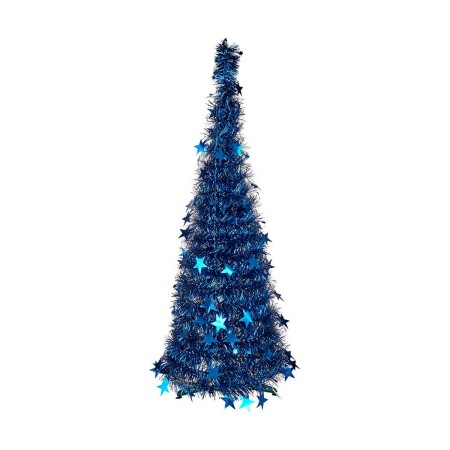 Albero di Natale Azzurro Tinsel (37 x 37 x 105 cm)