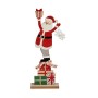 Statua Decorativa Rosso Babbo Natale Legno (7 x 40 x 14 cm)