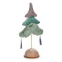 Albero di Natale Multicolore Argentato Legno Turchese Poliestere (12 x 43 x 22 cm)