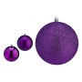 Palle di Natale Ø 12 cm 6 Unità Viola PVC