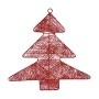 Decorazione Natalizia Rosso Metallo Plastica Albero di Natale (36,7 x 0,2 x 37,5 cm)