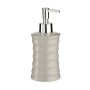 Dispenser di Sapone Onde Ceramica Grigio Metallo 12 Unità (260 ml)