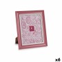 Cornice Portafoto Cristallo Rosa Plastica (6 Unità) (2 x 31 x 26 cm)