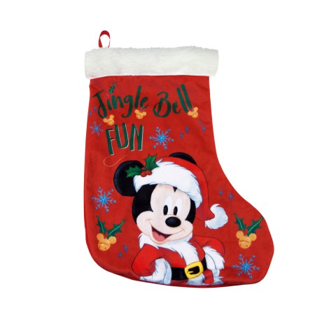 Calza di Natale Mickey Mouse Happy smiles 42 cm Poliestere