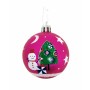 Palla di Natale Peppa Pig Cosy corner Fucsia 6 Unità Plastica (Ø 8 cm)