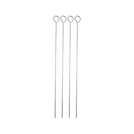 Set di Spiedini per Barbecue Bergner BBQ Acciaio inossidabile Argentato (4 uds)