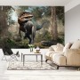 Carta Da Parati Dinosauro Realistico E Palme- Dimensione: 360x240 cm