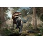 Carta Da Parati Dinosauro Realistico E Palme- Dimensione: 152.5x104 cm