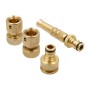 Raccordo Ferrestock 3/4" H 3/4" - M 1/2" Ottone Pompa 13 mm (4 Pezzi)