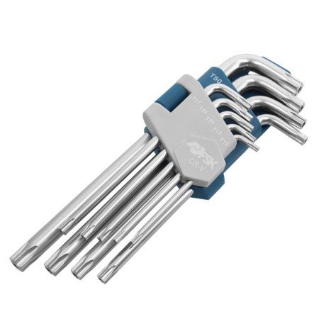 Set Chiavi Torx Ferrestock Sicurezza 9 pcs