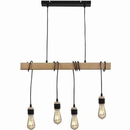 Lampadario Detroit 150 Nero Legno